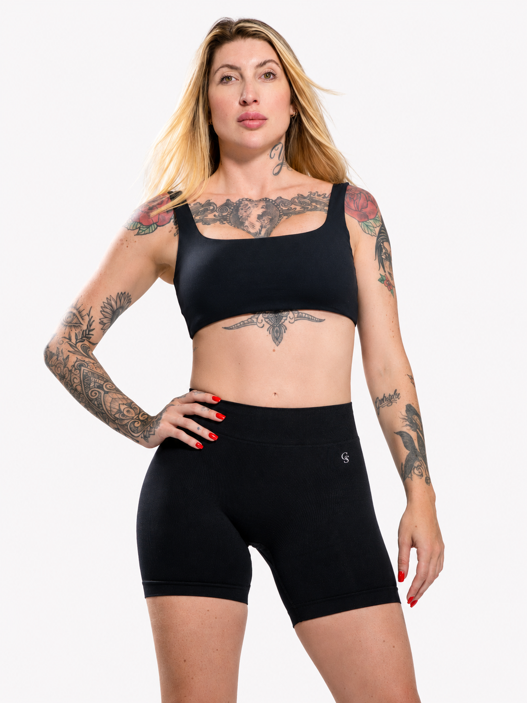 Top Savannah Straight-Neck — Preto