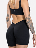 Top Savannah Straight-Neck — Preto