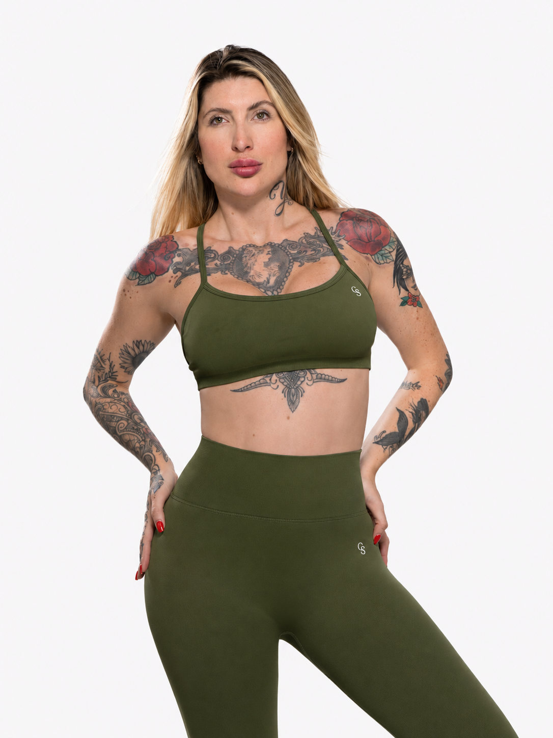 Legging Miami Second-Skin — Verde Militar
