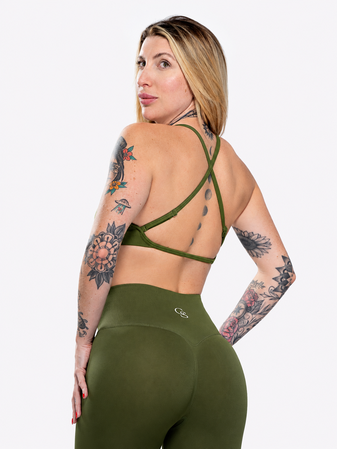 Legging Miami Second-Skin — Verde Militar