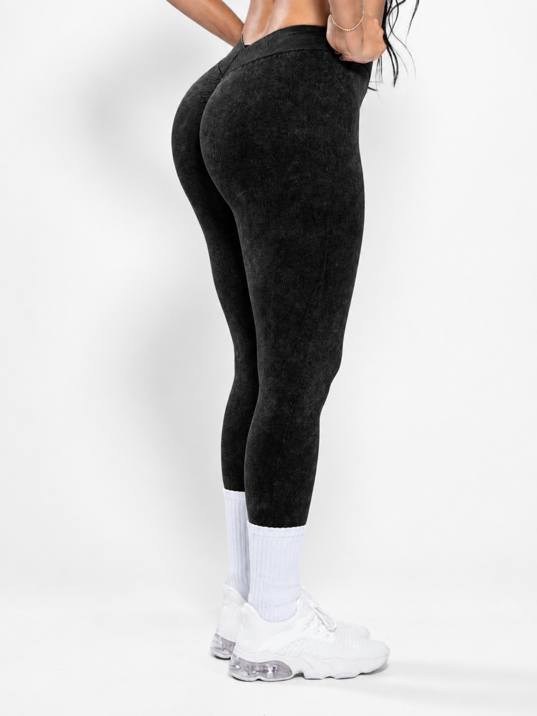 Legging Sedona Stone-Wash — Preto