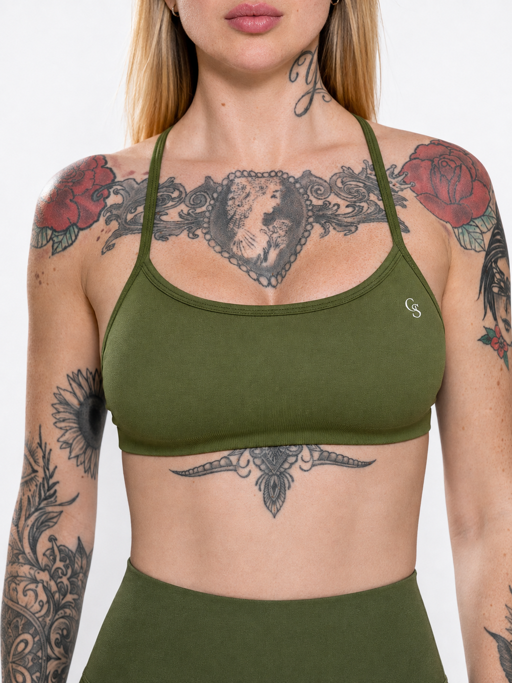 Top Miami Second-Skin — Verde Militar