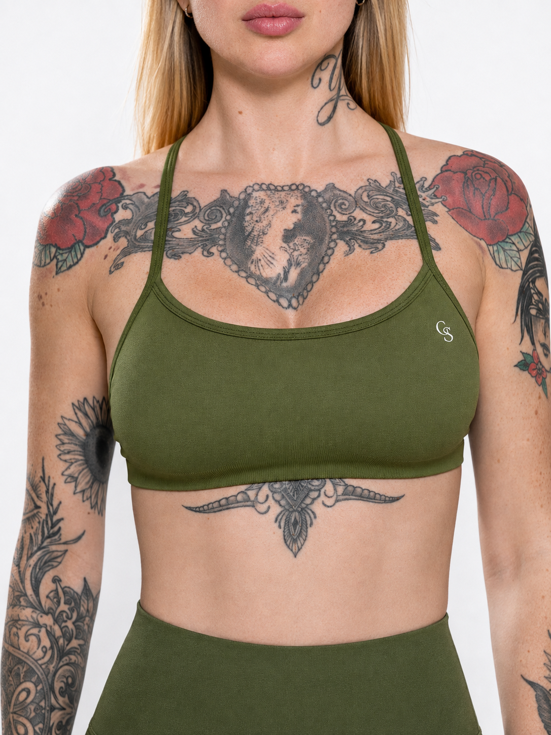 Top Miami Second-Skin — Verde Militar
