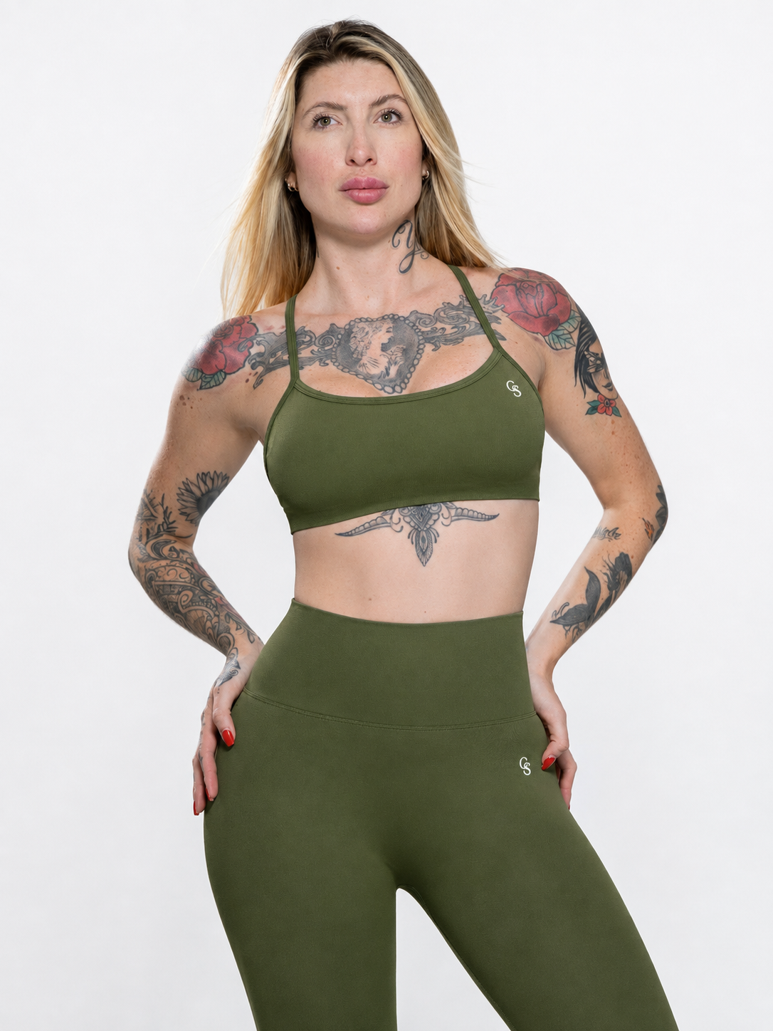 Top Miami Second-Skin — Verde Militar