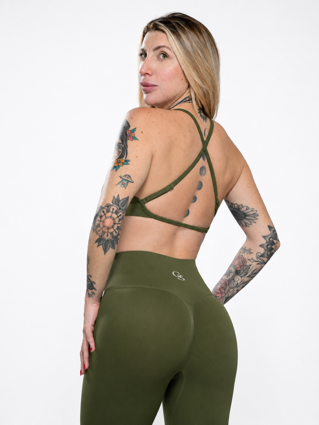 Top Miami Second-Skin — Verde Militar