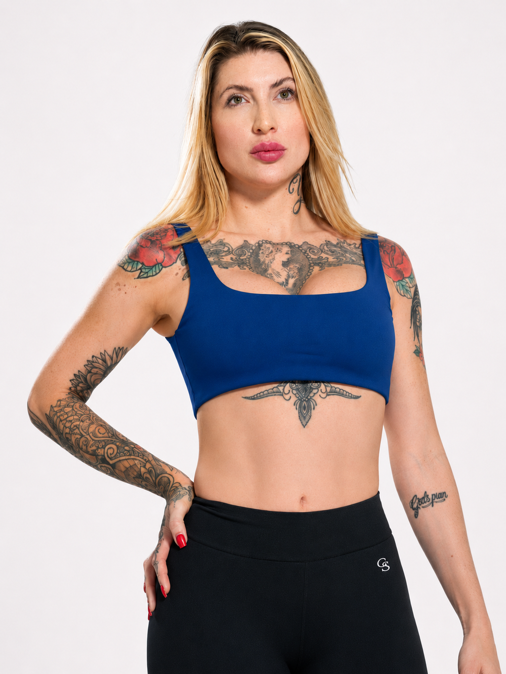 Top Savannah Straight-Neck — Preto